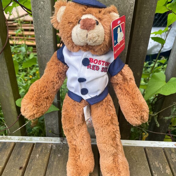 Boston Red Sox Plush Teddy Bear Bendable New Tags 12" - Picture 1 of 3